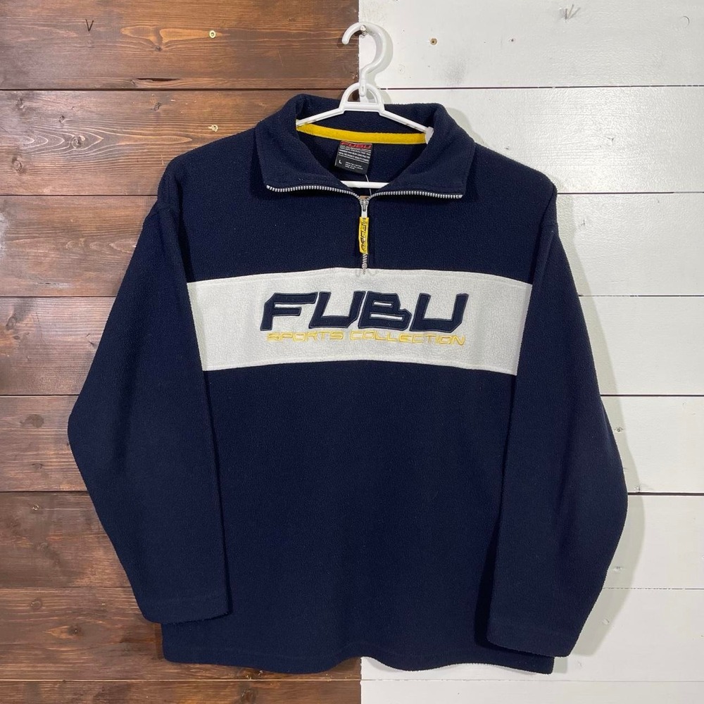 Vintage Fubu Spellout Fleece Pullover